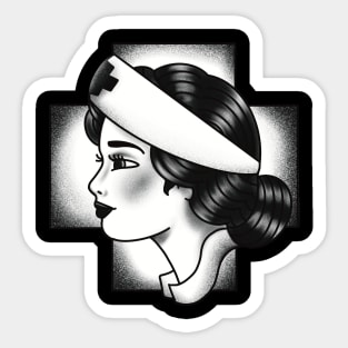 Nurse Tattoo traditional Sticker